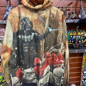 NWT Star Wars Darth Vader Extermination Zip up Hoodie Jacket Shirt Size XL 🔥🔥